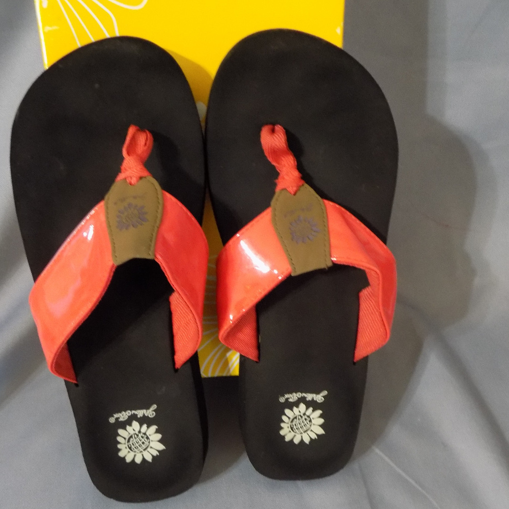 Yellow box sandals